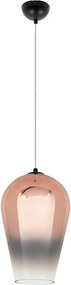 KING HOME JD9043L-30COPPER VENZA Egyágú Függesztett Lámpa Üveg E27 IP20
