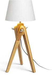 RENDL AMBITUS/ALVIS 24 asztali lámpa fehér bambusz 230V LED E27 11W