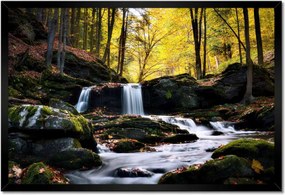 Poszterek keretben 60x40 Őszi vízesés