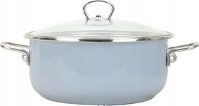 Belis Zománcozott lábas üvegfedővel Premium szürke 20 cm/2,3l