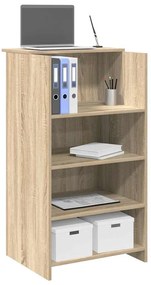 recepciós pult sonoma tölgy 55x50x103,5 cm szerelt fa