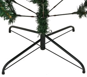 csuklópántos műkarácsonyfa állvánnyal 120 cm