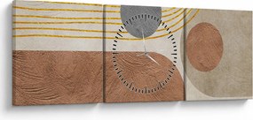 Kép - Modern kollázs (órával) (90x30 cm)