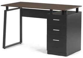 Irodai Íróasztal 120×60 cm, Melamin, Dió. APC-3218 OAK