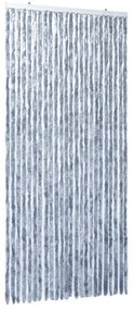 ezüstszínű zsenília rovarfüggöny 100 x 220 cm