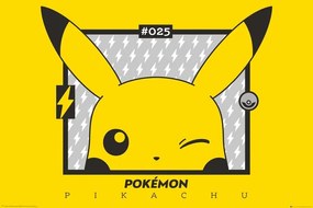 Plakát Pokemon - Pikachu wink, (91.5 x 61 cm)