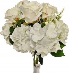Elegåns mƱrózsa és hortenzia csokor 57cm