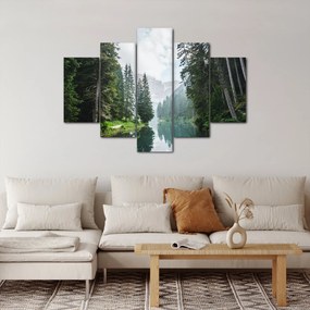 Kép az erdei tóról (150x105 cm)