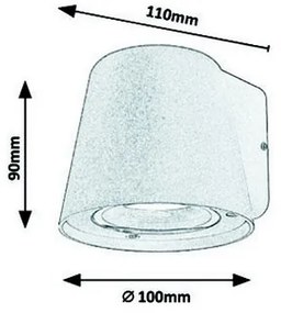 Rabalux - Kültéri fali lámpa 1xGU10/35W/230V IP54 fekete