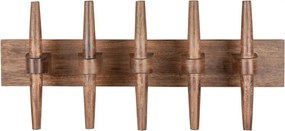 Natúr színű mangófa fali fogas Jakub – Dutchbone