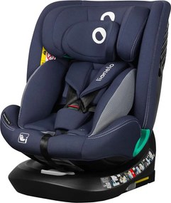 Lionelo - Forgatható autósülés alappal BASTIAAN ONE i-Size 40-150 cm tengerészkék