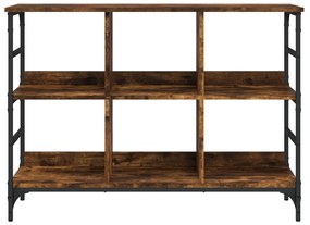 füstös tölgy színű szerelt fa tálalószekrény 102 x 32 x 73,5 cm