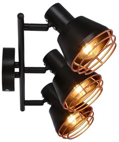 Spotlámpa NERIA 3xE14/40W/230V fekete/réz