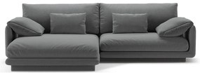 Sötétszürke sarokkanapé (bal oldali) Torino – Micadoni Home