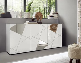 Vittoria 3 ajtós komód fehér 181 cm
