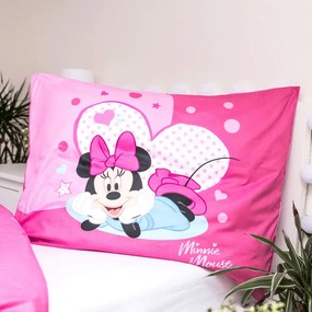 Egyszemélyes mikroszálas gyerek ágyneműhuzat 140x200 cm Minnie Sweet Like Me – Jerry Fabrics
