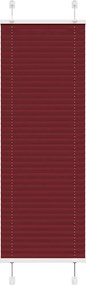 vidaXL pliszírozott redőny Bordeaux piros 45x150 cm Szövetszélesség