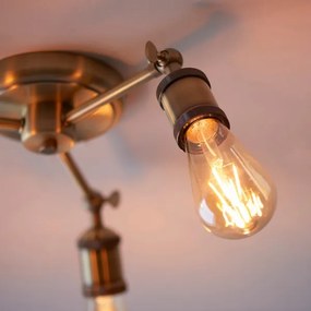 Endon 97243 - Spotlámpa HAL 3xE27/10W/230V réz