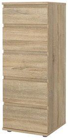 Natúr színű magas komód tölgyfa dekorral 40x107 cm Nova – Tvilum