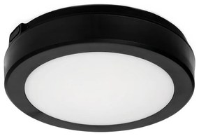 LED Fürdőszobai mennyezeti lámpa érzékelővel NAIROS LED/12W/230V IP65 fekete + távirányító