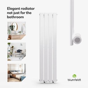 Blumfeldt Ontario, radiátor, 120 x 30, 1/2" csatlakozó, falra szerelhető, 733 W