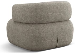 Világosszürke buklé fotel Jenny – Micadoni Home