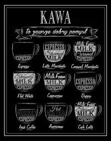 Kávé poszter B2 50x70 nyomtatás kép #157