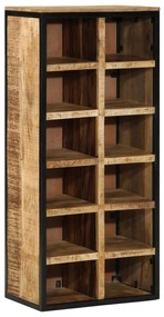 Cipőtartó 50x30x110 cm Tömör durva fa mangóból