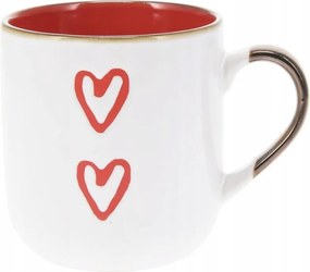 Valentin-napi Bögre Valentin Napi Ajándék Nőnapra 400 ml Kőedény Szívek