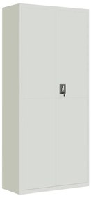 világosszürke acél irattartó szekrény 90x40x240 cm