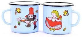 Belis Smaltovaný hrnek Večerníček, 8 cm, 0,35 l
