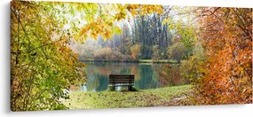 Egy tó képe (120x50 cm)