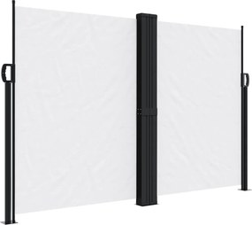 vidaXL fehér behúzható oldalsó napellenző 160x1000 cm