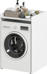 HOMCOM fürdőszobai mosógépszekrény nyitott polccal — helytakarékos mosórekesz kis fürdőkbe, 64 x 60 x 97,5 cm | Aosom