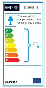 Aranyszínű függőlámpa fém búrával ø 22 cm Berceste – Opviq lights
