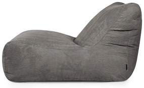 Világosszürke kordbársony babzsákfotel Lounge 100 – SLOWDOWN