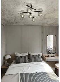 Mennyezeti lámpa SMART 5xE14/10W/230V fekete/szürke