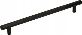 Bútorfogantyú bordázott Fekete Matt 160/201mm
