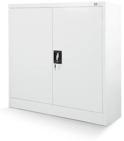 Alacsony fém irattartó szekrény BEATA, 900 x 930 x 400 mm, fehér