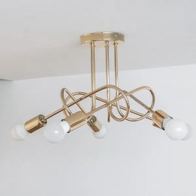 Felületre szerelhető csillár OXFORD 5xE27/15W/230V, arany