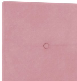 Fejtámla Gombos Rózsaszín 100 cm Bársony