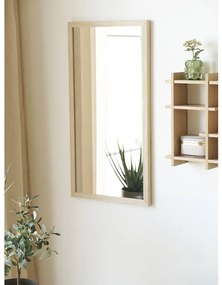 Scottsdale fali tükör fa kerettel, natúr, 45x75 cm