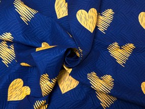 Ágytakaró GOLBINO, sötétkék Méret: 170 x 210 cm