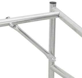 Tűzifa állvány esővédővel 100,5x100,5x110,5 cm horganyzott acél