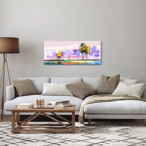 Kép - absztrakció, táj (120x50 cm)