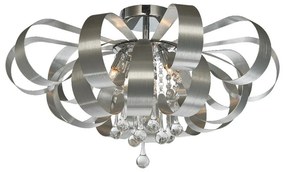 PREZENT 64410 RIBBON CRYSTAL II. Kristály Mennyezeti Lámpa Króm, Átlátszó, Alumínium G9 IP20