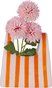 SHOPPING BAG kerámia váza 22 cm, csíkos