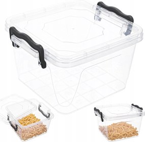 Műanyag ételtároló doboz fedéllel 2,4l