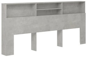 betonszürke áthidaló szekrény 220 x 19 x 103,5 cm