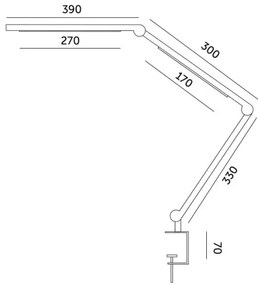 LED Dimmelhető asztali lámpa TENUIX FOLD LED/20W/230V 3000-6500K fekete